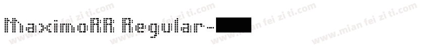 MaximoRR Regular字体转换